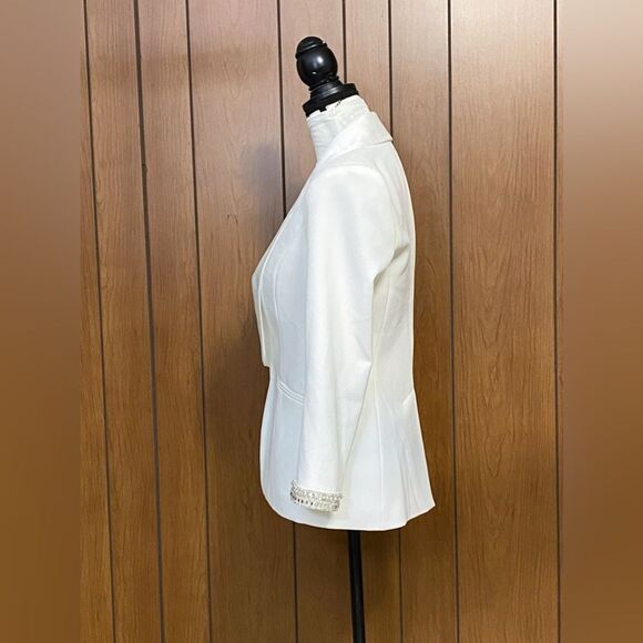 Generation Love Argo Crystal Trimmed Satin & Crepe Blazer size XS - Picture 10 of 16